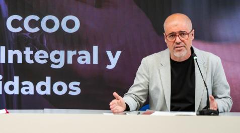 CCOO-unai-sordo El secretario general de CCOO, Unai Sordo, durante una rueda de prensa
