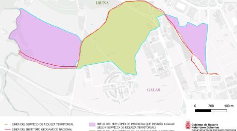 Donapea-galar-Pamplona Proyecto de alteración de los términos municipales de Pamplona y Galar