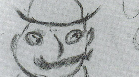 bloom Dibujo de Leopold Bloom hecho por el propio James Joyce