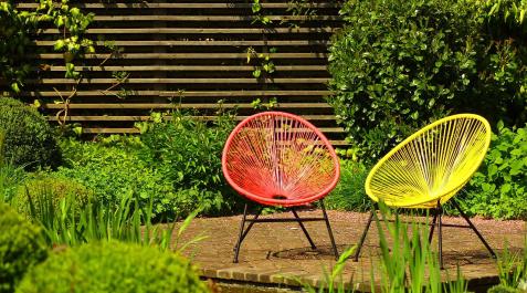 Terraza de bajo con jardín Terraza de bajo con jardín