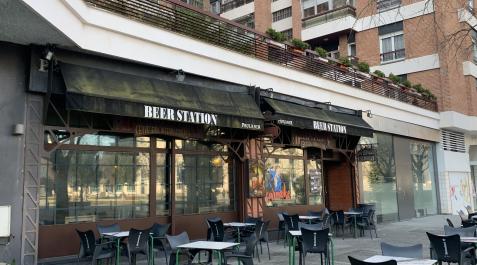 beer station Beer Station, en la calle Monasterio de Aberin, antes de su cierre