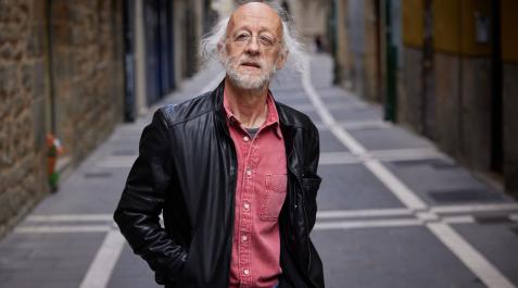 Pello Lizarralde Pello Lizarralde, este martes en la calle Campana de Pamplona. Vive en Navarra desde hace 44 años