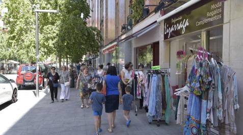 Ayudas para los comerciantes de Pamplona Martín Azpilcueta, calle con gran actividad comercial