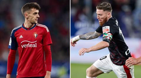 Aimar Oroz e Iker Muniain, duelo generacional en El Sadar Osasuna-Athletic