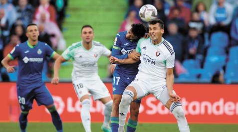 Torró tuvo mucho trabajo en el centro del campo Getafe - Osasuna