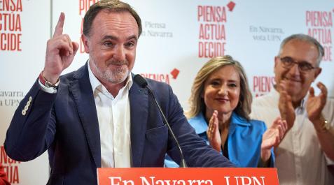 Fotos de la noche electoral en Navarra. Fotos de la noche electoral en Navarra.