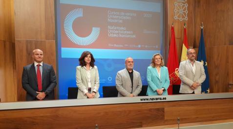 Los cursos de verano (37619537) Rueda de prensa de presentación de los cursos de verano de las universidades navarras