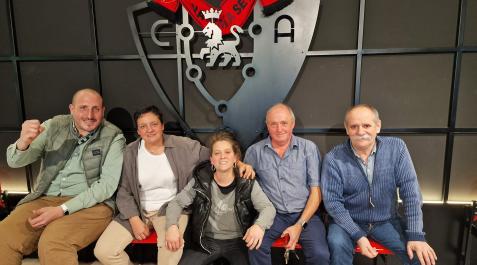 ZonaRojilla Responsables de los bares de la Zona Rojilla durante la presentación del acto para el domingo 4 de junio