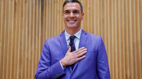 Pedro Sánchez El presidente del Gobierno, Pedro Sánchez, antes de su comparecencia ante senadores y congresistas del PSOE