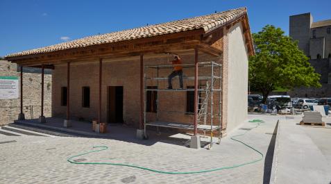 centro de guardia Obras en el centro de guardia de la Rochapea, futuro Centro de Experiencias de San Fermín