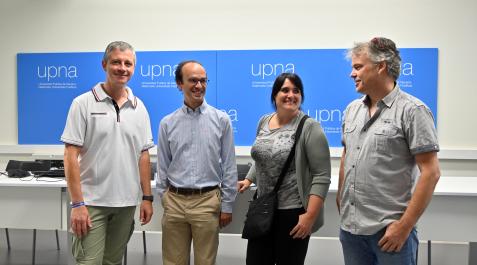 asdf De izda. a dcha.: Juanma Pérez Lizar, Juan Ignacio Latorre Biel, Carmen Falcón Del Río e Iván Marín Peinado