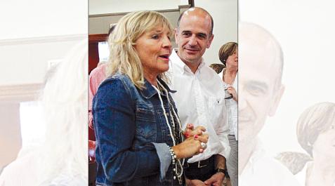 Catalán y María Caballero María Caballero y Alberto Catalán, en un acto de UPN
