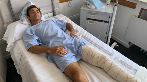 Fernando Robleño, en el Hospital Universitario de Navarra (HUN) San Fermín