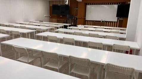 Una de las aulas de Academia Oposita en la calle Iturrama, 43 bis de Pamplona Una de las aulas de Academia Oposita en la calle Iturrama, 43 bis de Pamplona
