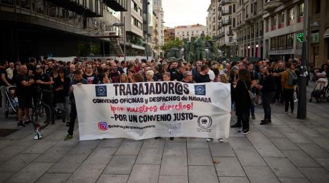 oficinas y despachos concentración pamplona Concentración de trabajadores y trabajadoras de oficinas y despachos, este lunes en Pamplona