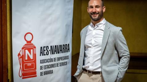 El presidente de la Asociación de Empresarios de Estaciones de Servicio de Navarra, Jon Villares Echaide