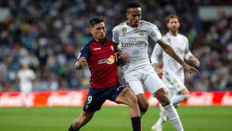 Real Madrid 2-0 Osasuna Encuentro de la Jornada 6 de LaLiga Santander 2019-2020 disputado en el estadio Santiago Bernabéu. Los locales vencieron con goles de Vinicius Jr. y Rodrygo.
