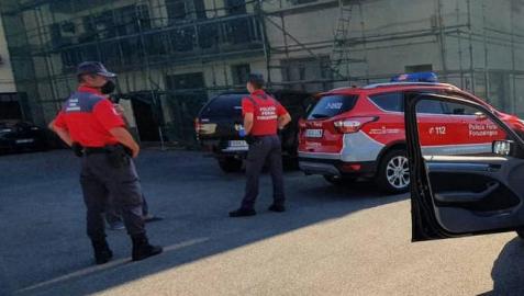 Intervención de agentes de la Policía Foral en Bera