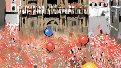 Suplemento Sanfermines Ilustración del chupinazo
