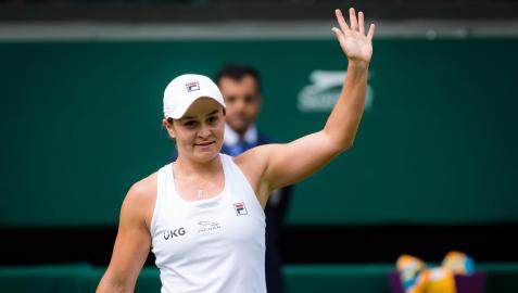 Ashleigh Barty, tras derrotar a Angelique Kerber