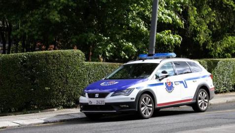 Un coche de la Ertzaintza