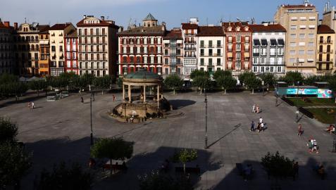 Plaza del Castillo de Pamplona.