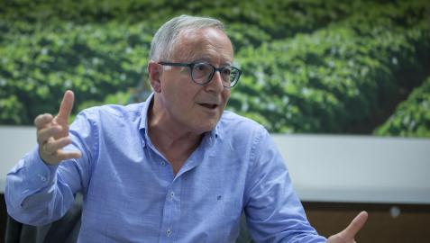 Juan Miguel Floristán en un despacho de la oficinas de Florette en Pamplona