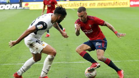 Imagen del partido Osasuna-Valencia de la jornada 4 de la LigaSantander.