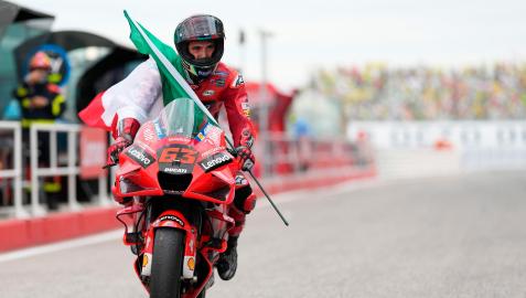 El piloto italiano Francesco Bagnaia (Ducati) El piloto italiano Francesco Bagnaia (Ducati)