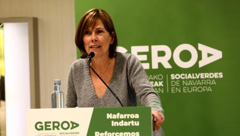 La secretaria general de Geroa Socialverdes y portavoz de Geroa Bai, Uxue Barkos