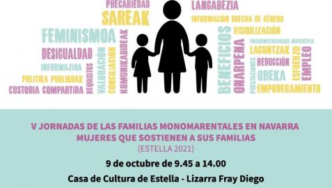 Cartel de la V Jornada de Familia Monomarentales