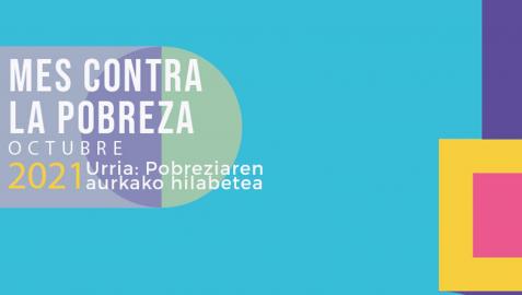 Cartel de las jornadas 'Octubre: mes contra la pobreza'.