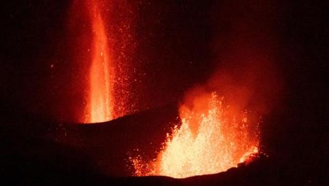 La erupción, esta madrugada