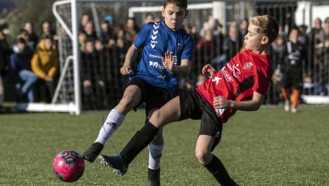 Imagen de la final mixta del último torneo interescolar.