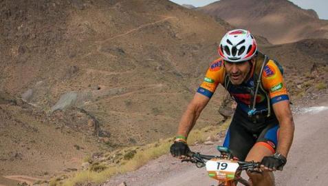 Abraham Olano, en la Titan Desert