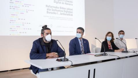 JornadasVideojuegos Un momento de la presentación de las Jornadas sobre Videojuegos y Creación Digital en Navarra