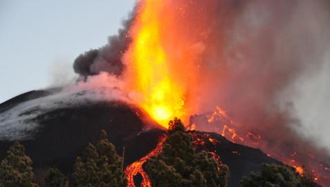 Volcán de Cumbre Vieja en La Palma