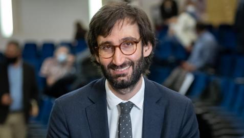 Marcos Morell, en el Colegio de Médicos de Pamplona. Marcos Morell, en el Colegio de Médicos de Pamplona.