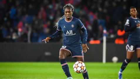 diallo Aminata Diallo, durante un partido del PSG en la UEFA Champions League