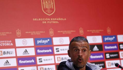 luis enrique Luis Enrique, este miércoles en la rueda de prensa