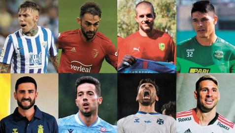 Brandon, Adrián, Rubén Martínez, Roncaglia, Raúl Navas, Jony, Enric Gallego y Calleri