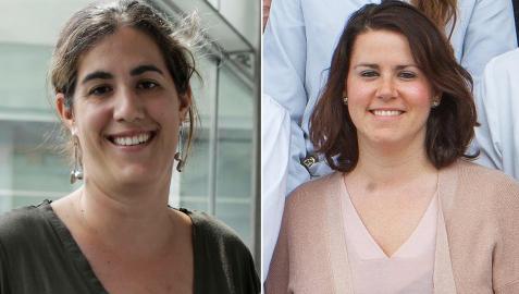 CasosCovid A la izquierda, Paula Prim, pediatra. A la derecha, Noelia Álvarez, pediatra