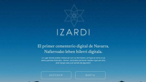 'Home' de la página web de Izardi 'Home' de la página web de Izardi