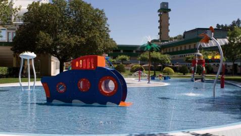 Amaya abre el verano inaugurando una nueva piscina Amaya abre el verano inaugurando una nueva piscina