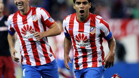Fenomenal Falcao en el triunfo colchonero sobre el Athletic de Bilbao (4-0)