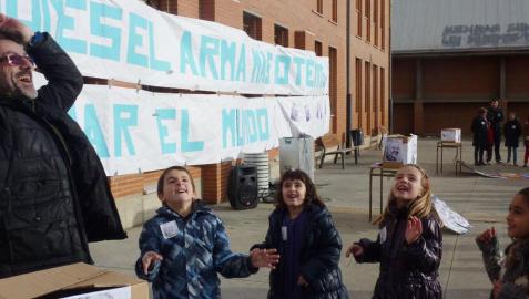 El día perfecto para el homenaje a Mandela de los escolares de Mendavia