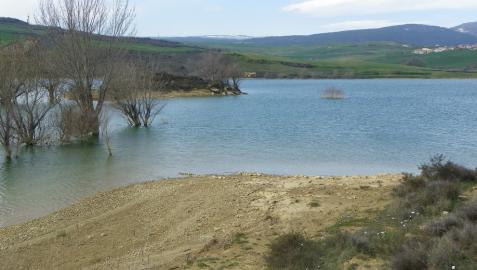 Los embalses navarros del Ebro superan el 50% de su capacidad