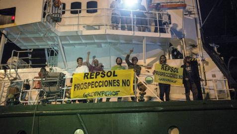 Retenido el barco Arctic Sunrise de Greenpace en el puerto de Arrecife