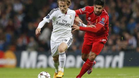 Modric, contra el Liverpool
