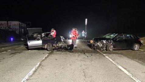 Dos heridos, uno de ellos con pronóstico grave, en una colisión en Larraun